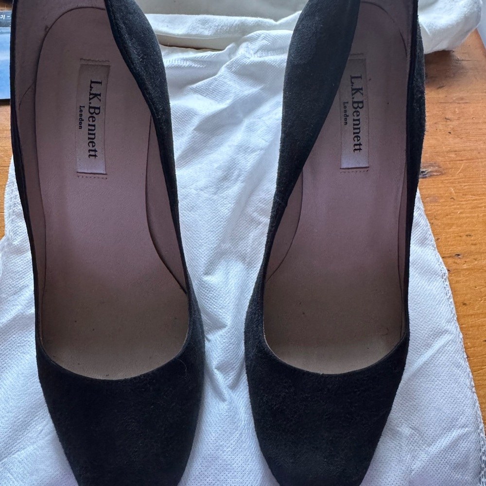 LK Bennett Black Suede Women’s Shoes
